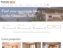Tablet Screenshot of chamonix-property.com